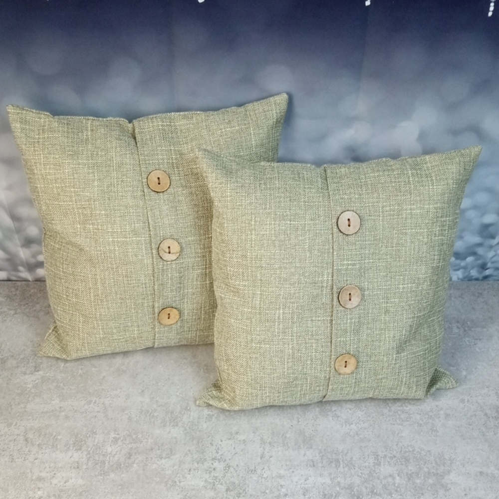 🏠 🍒 Beige Mini Throw Pillow Set